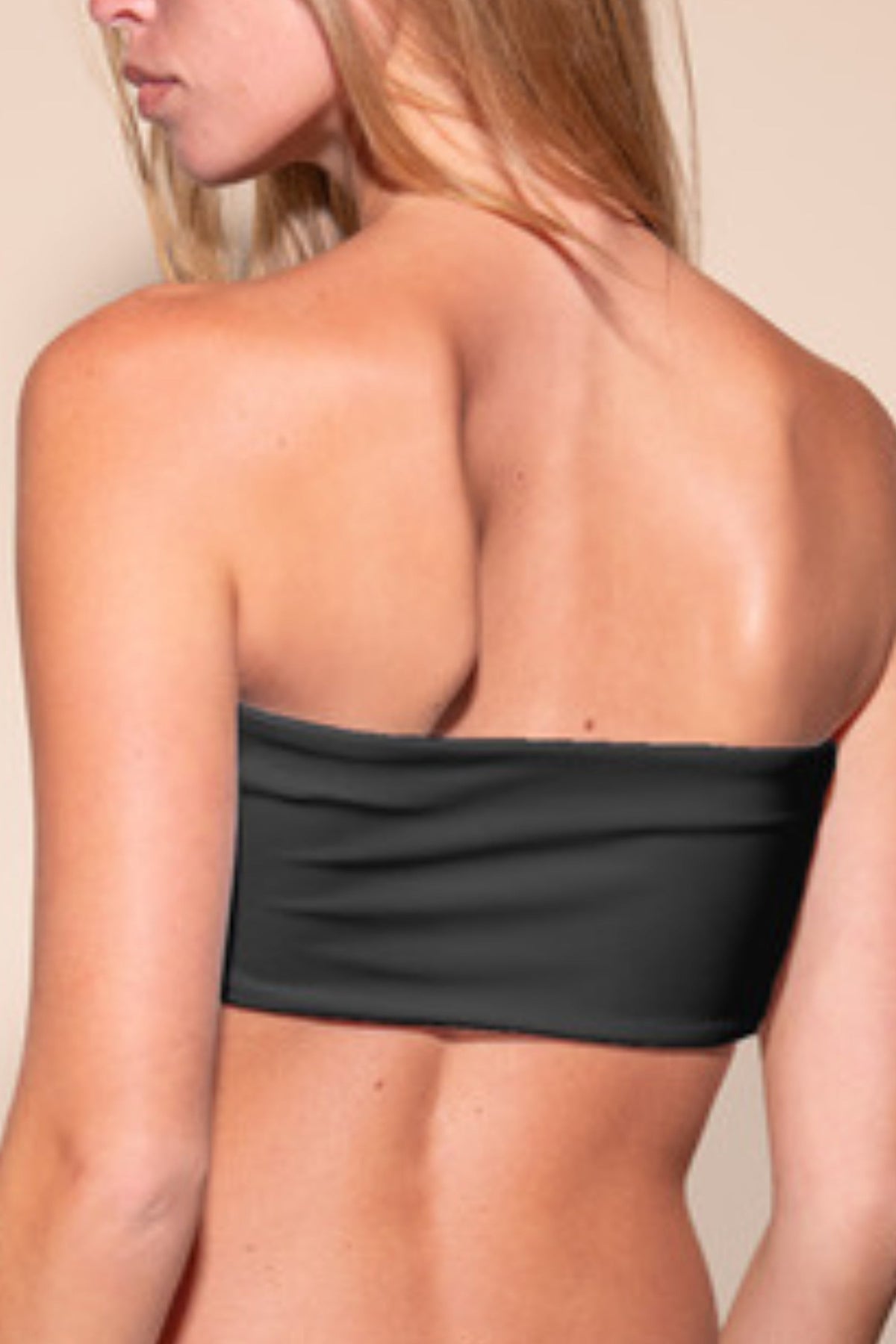 Little Runaway bikini top in Neon Noir, back